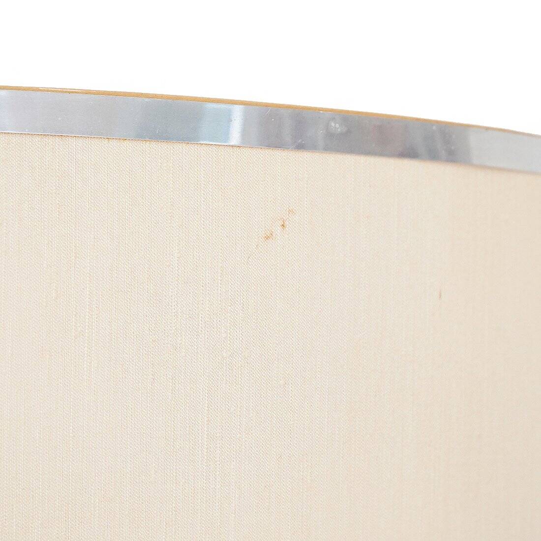 Metal table lamp with fabric shade, 1970s