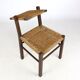 Chaise brutaliste en corde