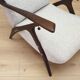 Beech armchair, Italian design, 1970s, production: Italy