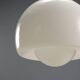 Vintage glass and metal pendant light design Italy 1960s-1970s