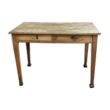 Old farm in light oak table