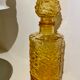 Bottle bottle amber glass textured vintage 70s