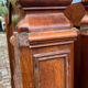 Antique solid walnut boat headboards
