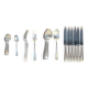 SFAM 84 silver metal cutlery set for 6 guests