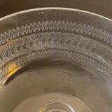 10 old crystal champagne glasses