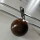 Vintage metal and wood wall coat rack or hook
