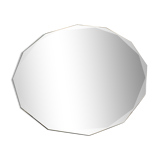Bevelled mirror to lay  28x30cm