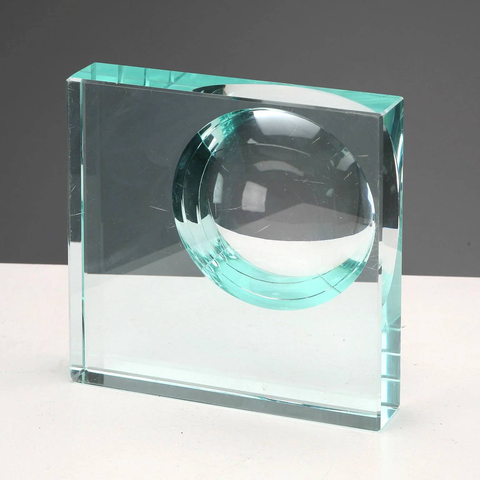 Vintage Murano glass ashtray, Italian design from the 1960s.