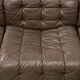 Swiss dark brown patchwork modulair DS-11 sofa by the Desede Design team for DeSede, 1970s