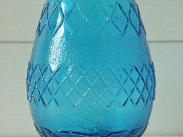 Vintage glass vase from the 70s