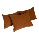 Wool blanket cushions