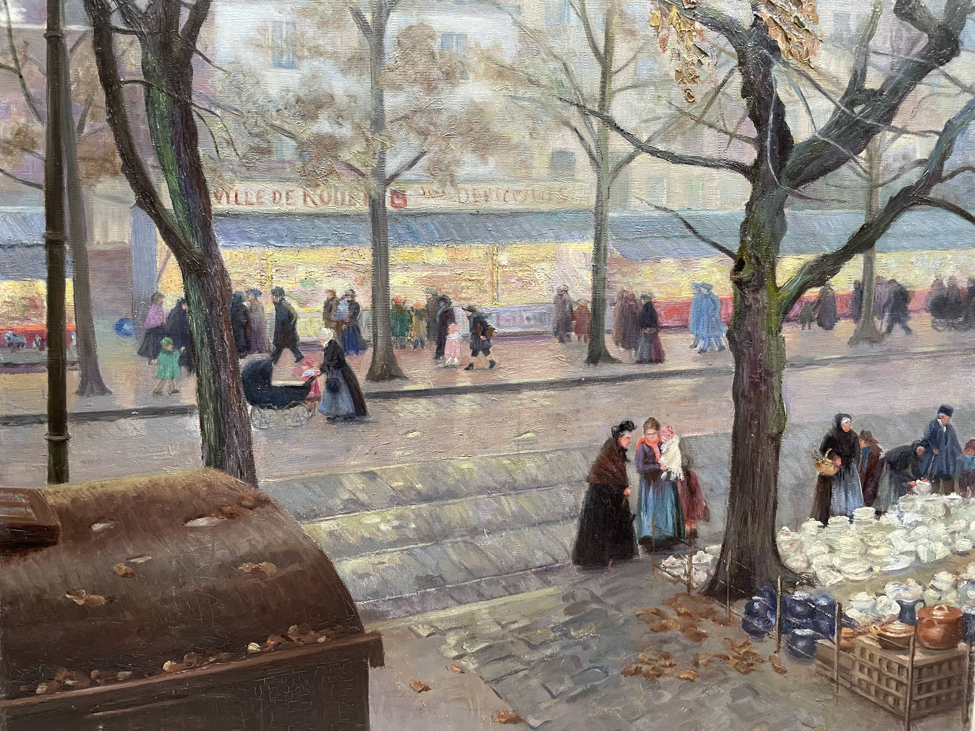 Painting "A Street of Rouen"