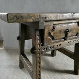 solid wood side table from the 18th century