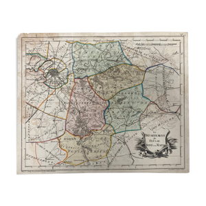 Carte ancienne Seine-et-Marne