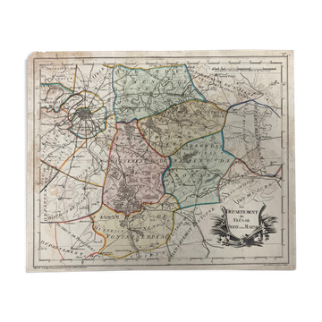 Carte Ancienne Seine-et-Marne