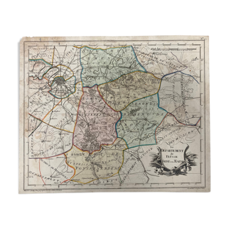 Carte Ancienne Seine-et-Marne