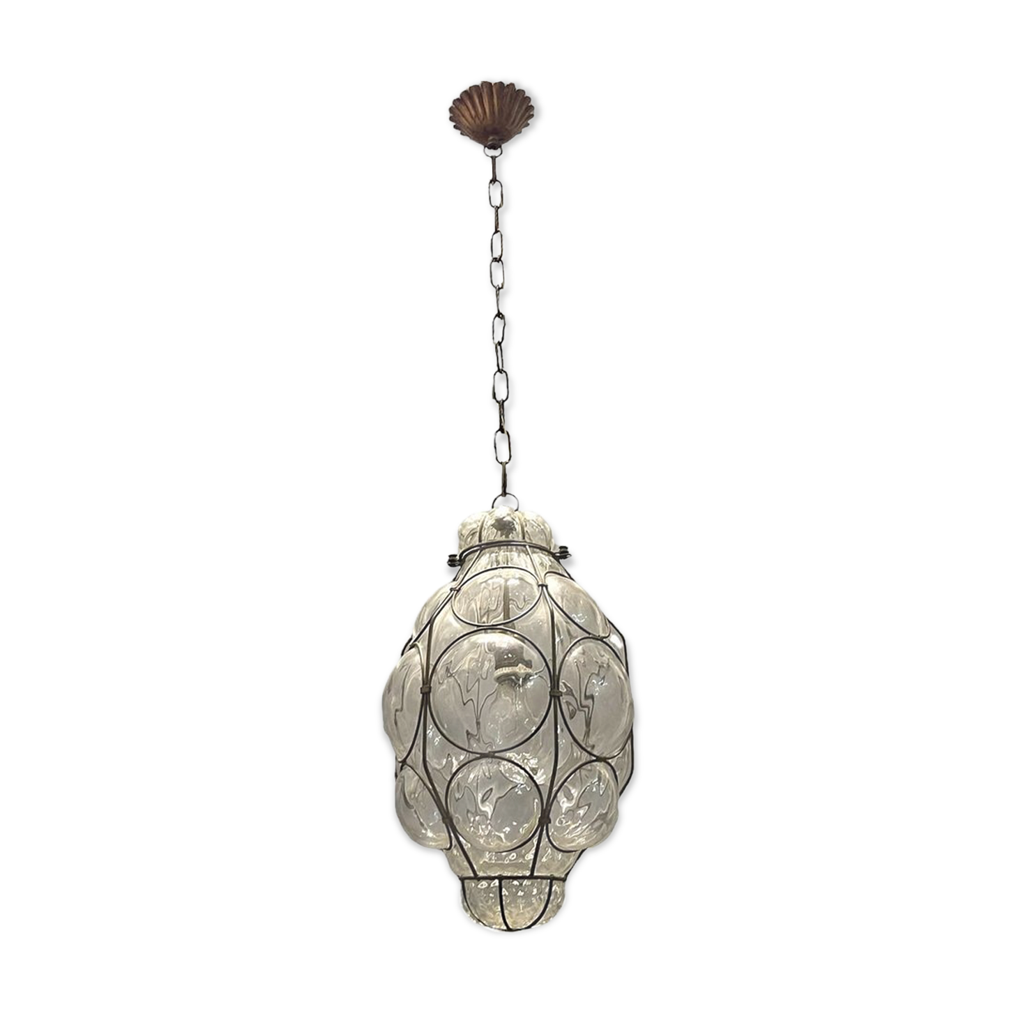 Vintage Italian Murano Glass Light Pendant