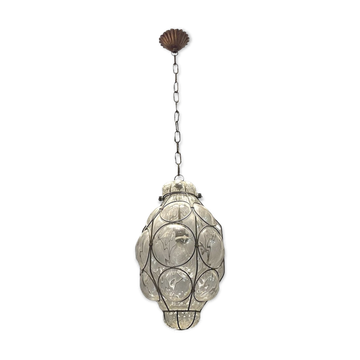 Suspension en verre de Murano italien vintage