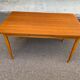 Scandinavian extendable wooden dining table 235cm 1960