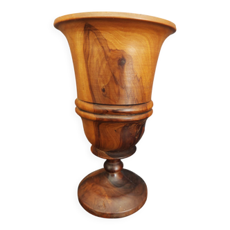 Coupe sur pied en bois tourné XXème 22,00 EUR