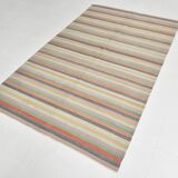 Turkish Soft Pastel Handmade Wool Kilim Rug, 167x298Cm