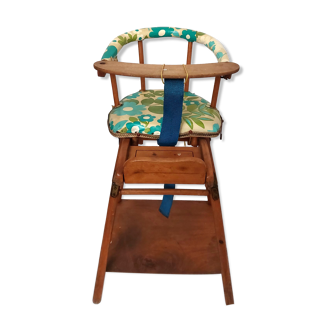 Chaise d'enfant 1950 en hêtre modulable