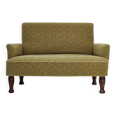 1950s, Danish 2-seater sofa, green furniture wool fabric.