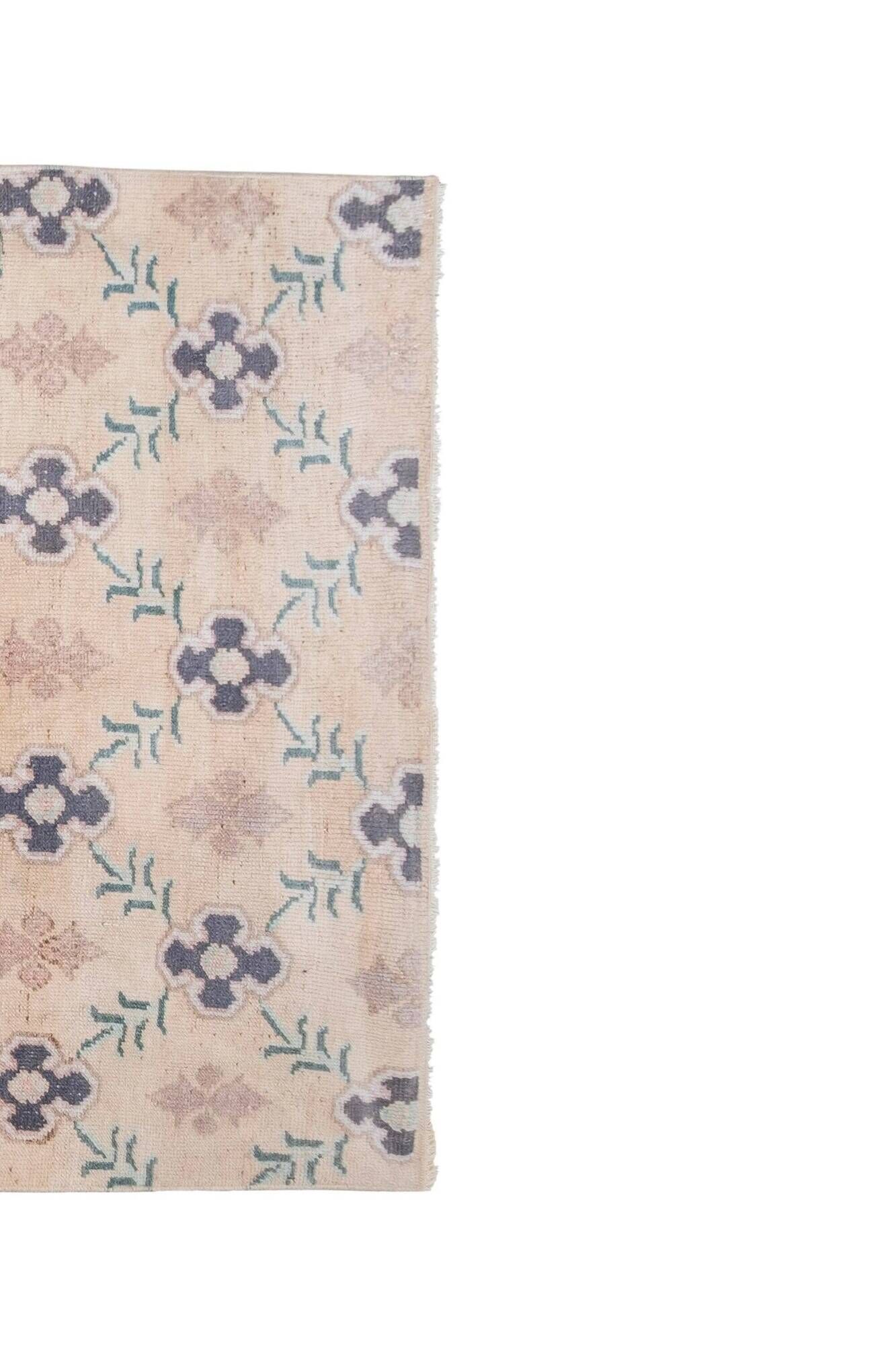 Vintage Turkish hallway rug 127x280 cm
