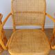 Set of 4 wooden and cane chairs model Prague 811 by Josef Hoffmann