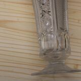Chiseled crystal vase