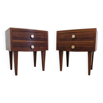 Pair of bedside tables, 50s-60s