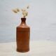 Bottle vintage glazed terracotta vase