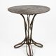 Table de jardin Eiffel en fer forgé riveté du XIXe
