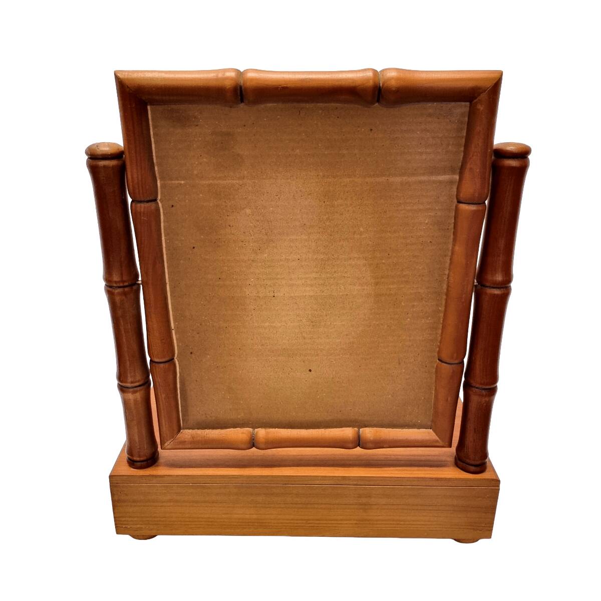Vintage French Wooden Table Mirror, mid-century