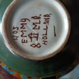 Vase gouda liberty holland en céramique à décor emma