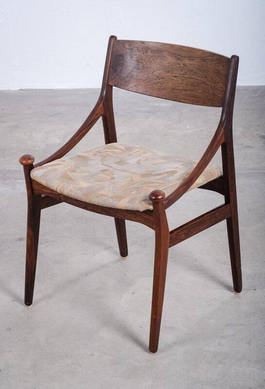Dining Chairs in Rosewood by Vestervig Erikson for Brdr. Tromborg, 1960s, Set of 6