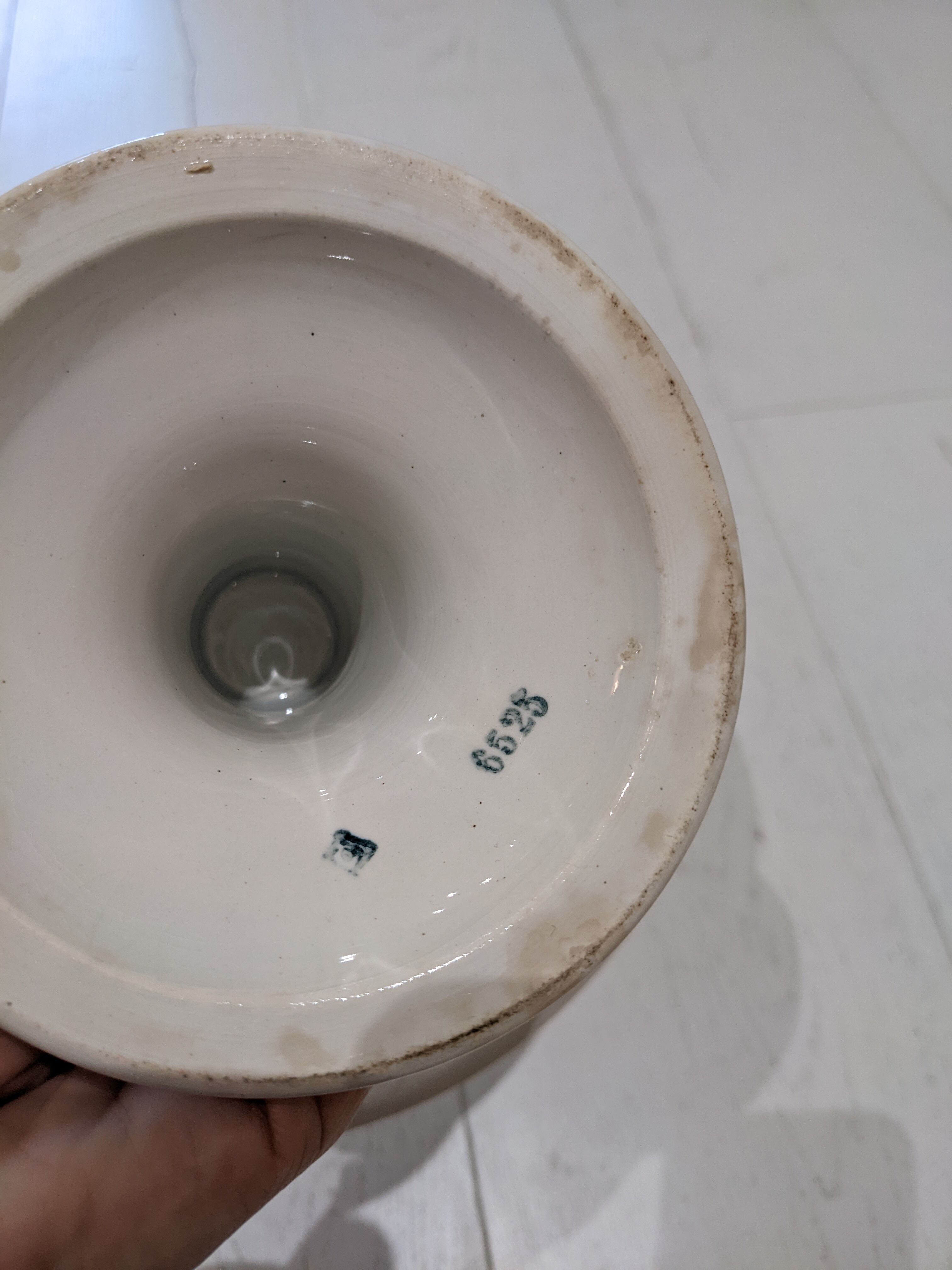 Compotier presentoire fruit cup biscuits iron earth Badonviller