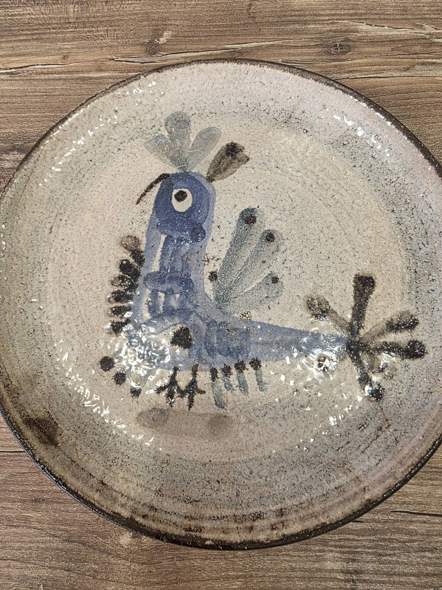 Ceramic plate Gustave Reynaud Le Mûrier Vallauris