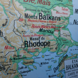 School poster of the Balkan states Vidal Lablache No.33