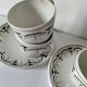 Set of 3 K&G Lunéville cups and saucers – Succao model, 1920s
