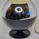 Coldy Lux ice bucket, spherical design in chrome and black metal, years.