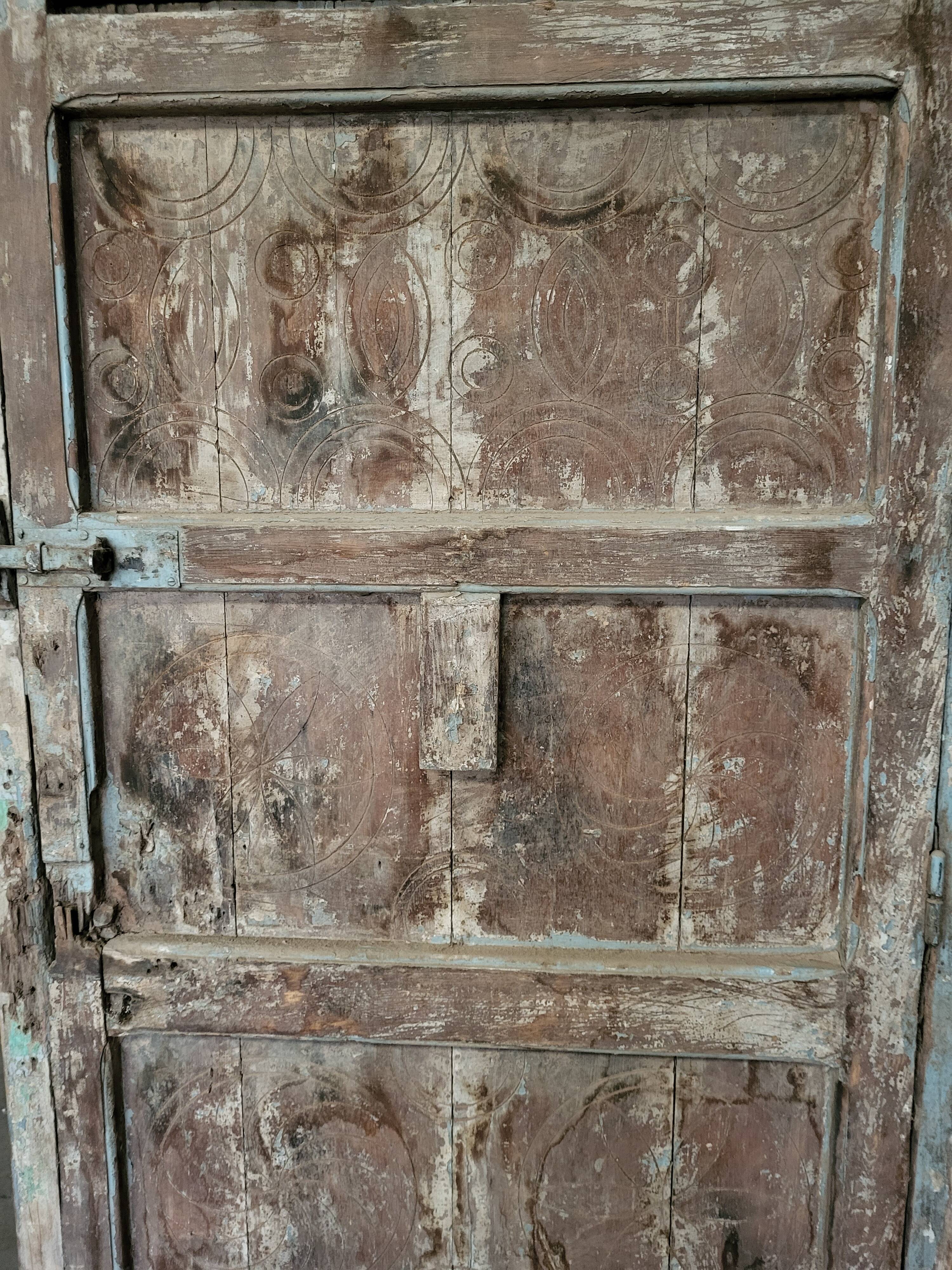 Ancient carved Berber door
