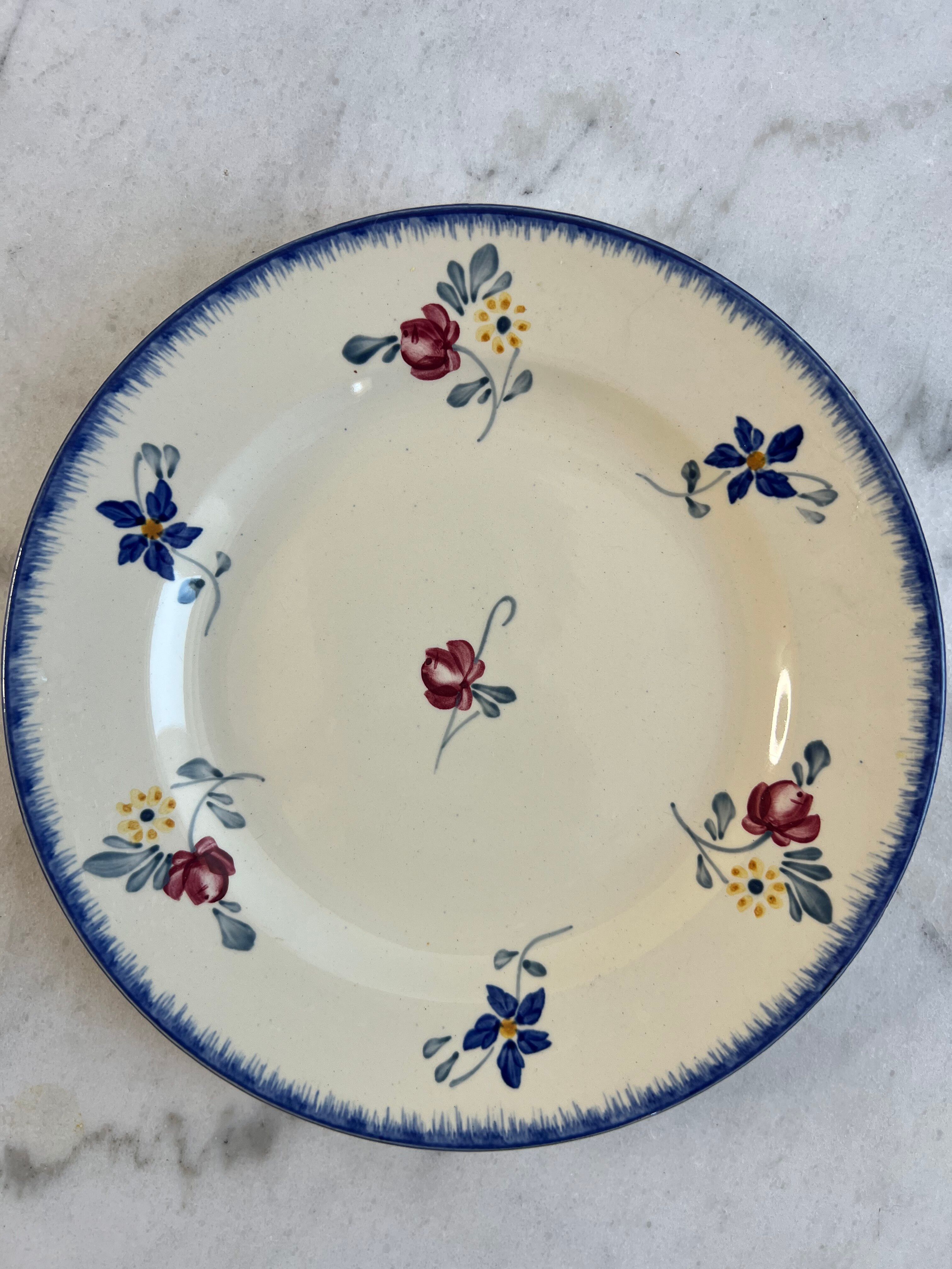 Small flat plate Sarreguemines Marie Lou