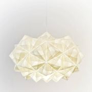 Japanese Style Hand-folded White Paper Pendant Lighting "Siphonia"
