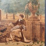 Huile sur panneau XIXème