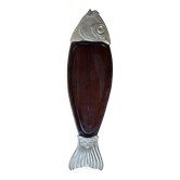 Large Vintage Chic Fish Platter – Wood & Metal