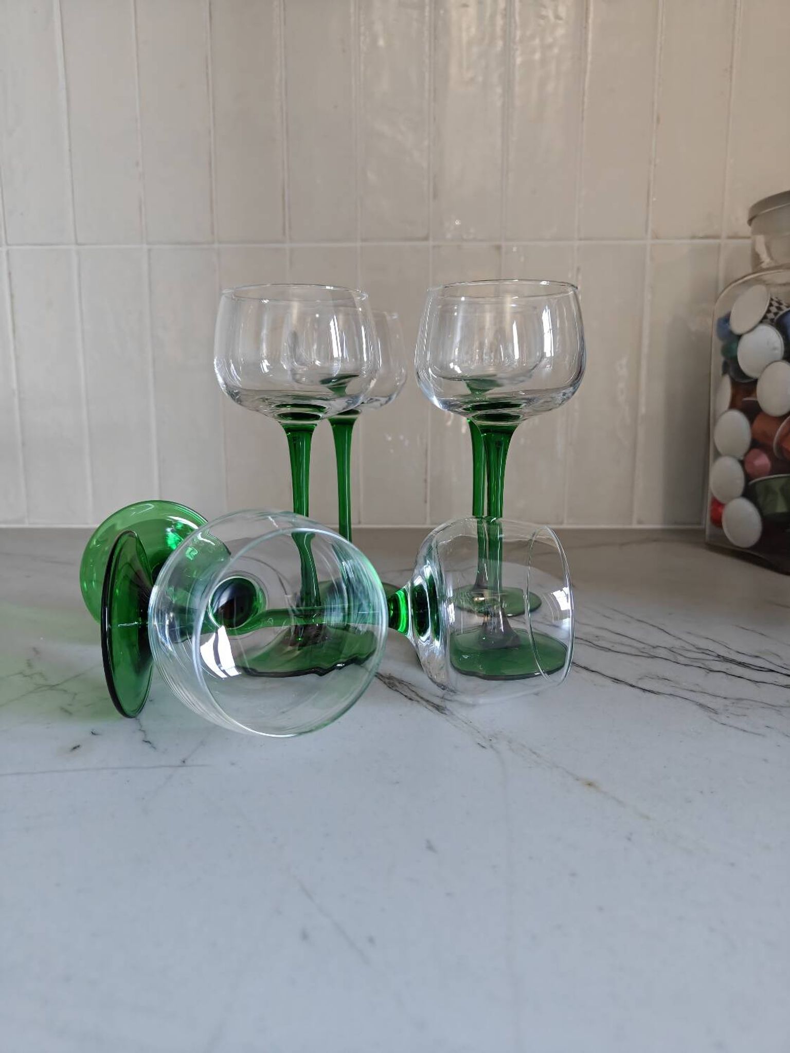 Set of wine glasses