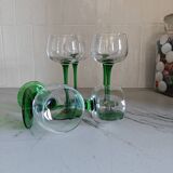 Set of wine glasses