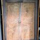 Antique coat rack in solid walnut and walnut burl from the 19th century.