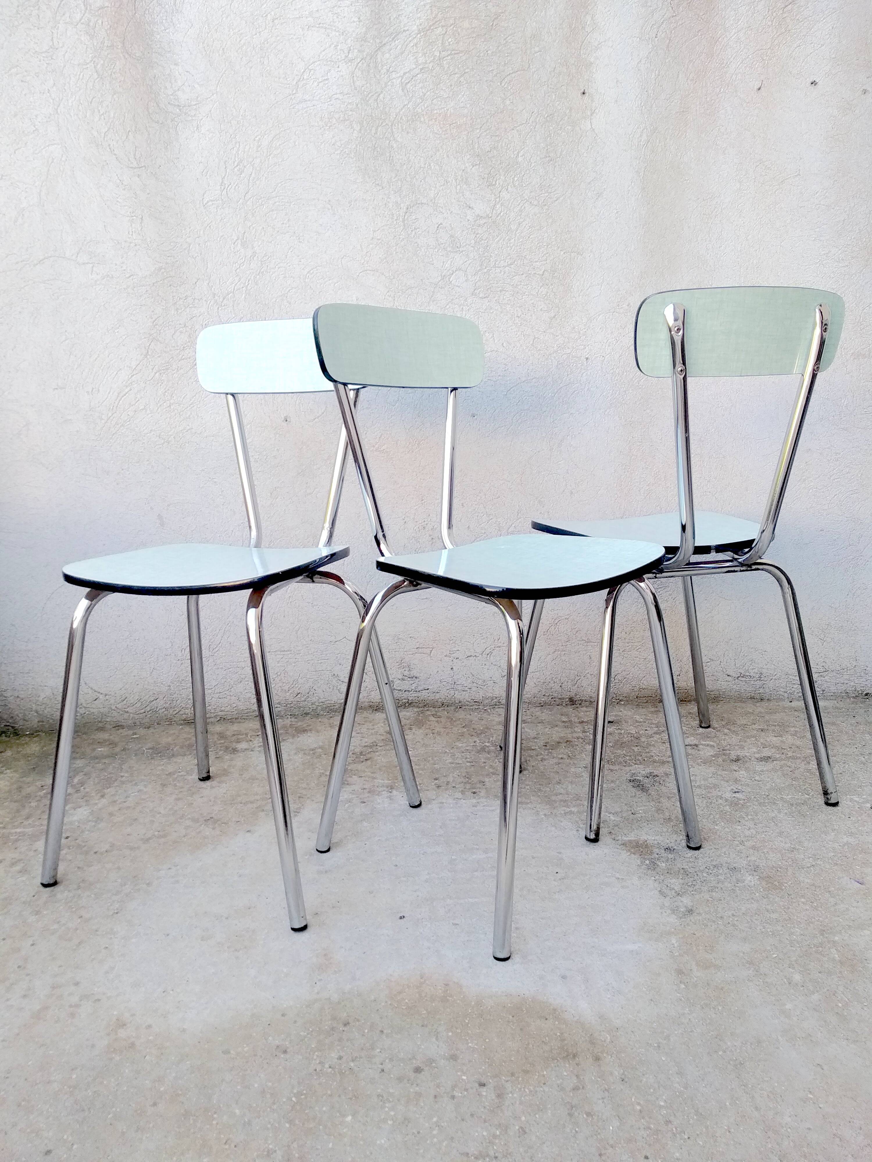 Set of 3 Formica chairs